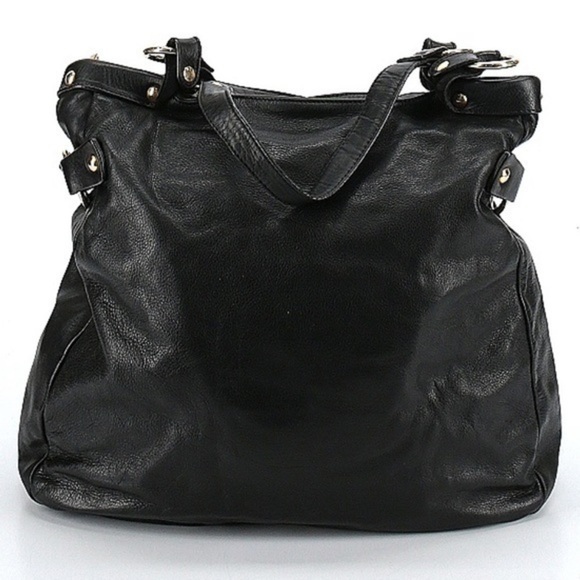 Carol J for Gianni Notaro Large Genuine Leather Shoulder Bag with Gold Studs - Picture 2 of 11